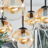 Gastor Plafonnier, Boule lumineuse Ambre, Clair, 5 lumières