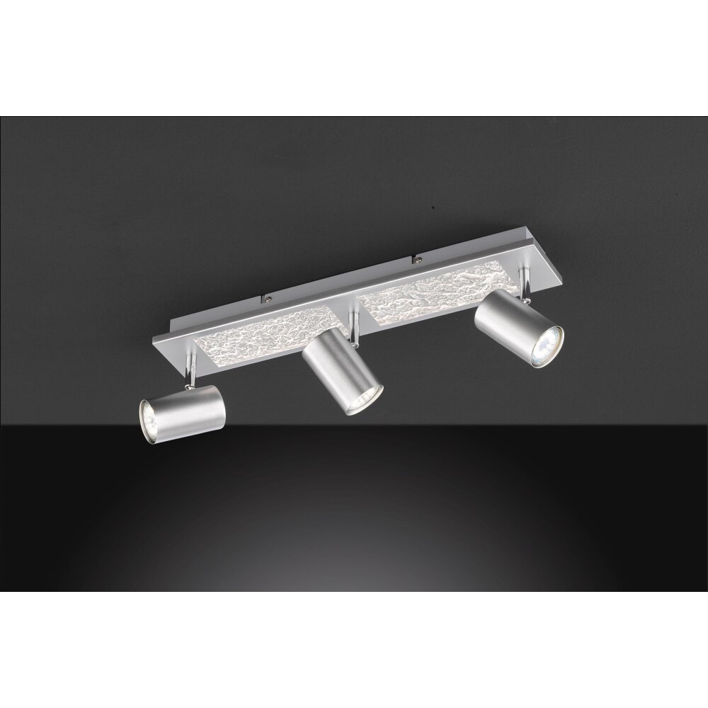 Plafonnier Wofi Bali LED Nickel mat, 3 lumières main product photo