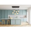Barry Suspension Luminaires Globo Lighting Noir, 6 lumières