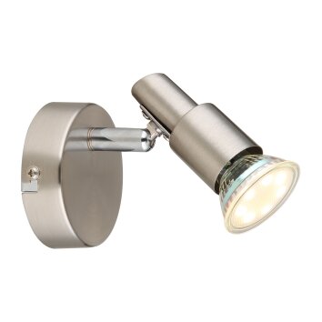 Kinley Plafonnier Luminaires Globo Lighting Chrome, Nickel mat, 1 lumière