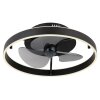 Conway Ventilateur de plafond lumineux Luminaires Globo Lighting LED Noir, 1 lumière, Télécommandes