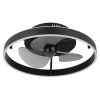 Conway Ventilateur de plafond lumineux Luminaires Globo Lighting LED Noir, 1 lumière, Télécommandes