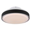 Carney Ventilateur de plafond lumineux Luminaires Globo Lighting LED Blanc, 1 lumière, Télécommandes