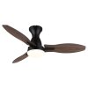 Gale Ventilateur de plafond lumineux Luminaires Globo Lighting LED Couleur bois, Écru, Noir, 1 lumière, Télécommandes