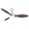 Gale Ventilateur de plafond lumineux Luminaires Globo Lighting LED Couleur bois, Écru, Blanc, 1 lumière, Télécommandes