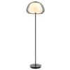 Avila Lampadaire Luminaires Globo Lighting LED Chrome, Noir, 1 lumière, Télécommandes
