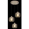 Alfred Suspension Luminaires Globo Lighting Sable, 3 lumières