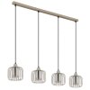 Alfred Suspension Luminaires Globo Lighting Sable, 4 lumières