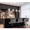 Alfred Suspension Luminaires Globo Lighting Sable, 4 lumières