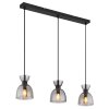 Massey Suspension Luminaires Globo Lighting Noir, 3 lumières