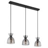 Massey Suspension Luminaires Globo Lighting Noir, 3 lumières