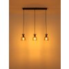 Massey Suspension Luminaires Globo Lighting Noir, 3 lumières