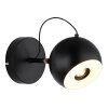 Donovan Applique murale Luminaires Globo Lighting LED Chrome, Noir, 1 lumière
