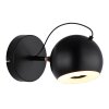 Donovan Applique murale Luminaires Globo Lighting LED Chrome, Noir, 1 lumière