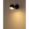 Donovan Applique murale Luminaires Globo Lighting LED Chrome, Noir, 1 lumière