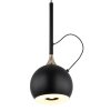 Donovan Suspension Luminaires Globo Lighting LED Chrome, Noir, 1 lumière