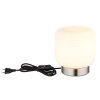Kladora Lampe à poser Luminaires Globo Lighting Nickel mat, 1 lumière