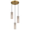 Karolo Suspension Luminaires Globo Lighting Or, 3 lumières