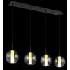 Lacy Suspension Luminaires Globo Lighting LED Noir, 1 lumière
