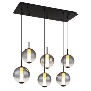 Lacy Suspension Luminaires Globo Lighting LED Noir, 1 lumière