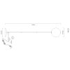 Lacy Lampadaire Luminaires Globo Lighting LED Noir, 1 lumière