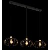 Greys Suspension Luminaires Globo Lighting Noir, 3 lumières