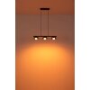 Higgins Suspension Luminaires Globo Lighting Noir, 3 lumières
