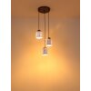 Felicia Suspension Luminaires Globo Lighting Noir, 3 lumières