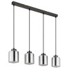 Felicia Suspension Luminaires Globo Lighting Noir, 4 lumières