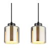 Felicia Suspension Luminaires Globo Lighting Noir, 4 lumières
