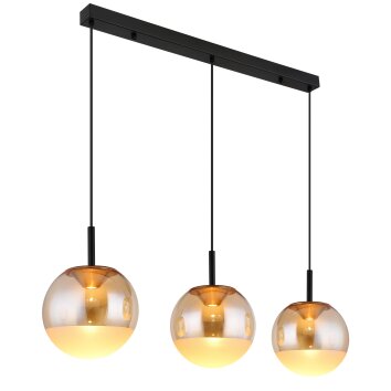 Severin Suspension Luminaires Globo Lighting LED Noir, 1 lumière