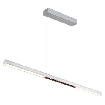 Cody Suspension Luminaires Globo Lighting LED Aluminium brossé, Blanc, 1 lumière