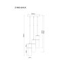 Annika Suspension Luminaires Globo Lighting Brun, 3 lumières