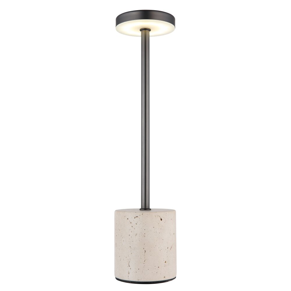 Polina Lampe à poser Luminaires Globo Lighting LED Chrome, Gris, Noir, 1 lumière main product photo