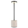 Polina Lampe à poser Luminaires Globo Lighting LED Chrome, Gris, Noir, 1 lumière