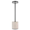 Polina Lampe à poser Luminaires Globo Lighting LED Chrome, Gris, Noir, 1 lumière