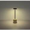 Polina Lampe à poser Luminaires Globo Lighting LED Chrome, Gris, Noir, 1 lumière