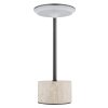 Laurena Lampe à poser Luminaires Globo Lighting LED Chrome, Gris, Noir, 1 lumière