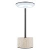 Laurena Lampe à poser Luminaires Globo Lighting LED Chrome, Gris, Noir, 1 lumière