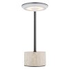 Laurena Lampe à poser Luminaires Globo Lighting LED Chrome, Gris, Noir, 1 lumière