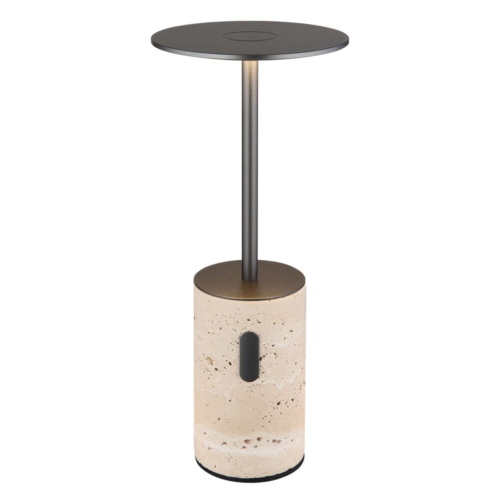 Travertin Lampe à poser Luminaires Globo Lighting LED Gris, 1 lumière main product photo
