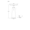 Travertin Lampe à poser Luminaires Globo Lighting LED Gris, 1 lumière