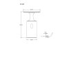 Travertin Lampe à poser Luminaires Globo Lighting LED Gris, 1 lumière