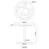 Bryon Lampadaire Luminaires Globo Lighting LED Noir, 1 lumière