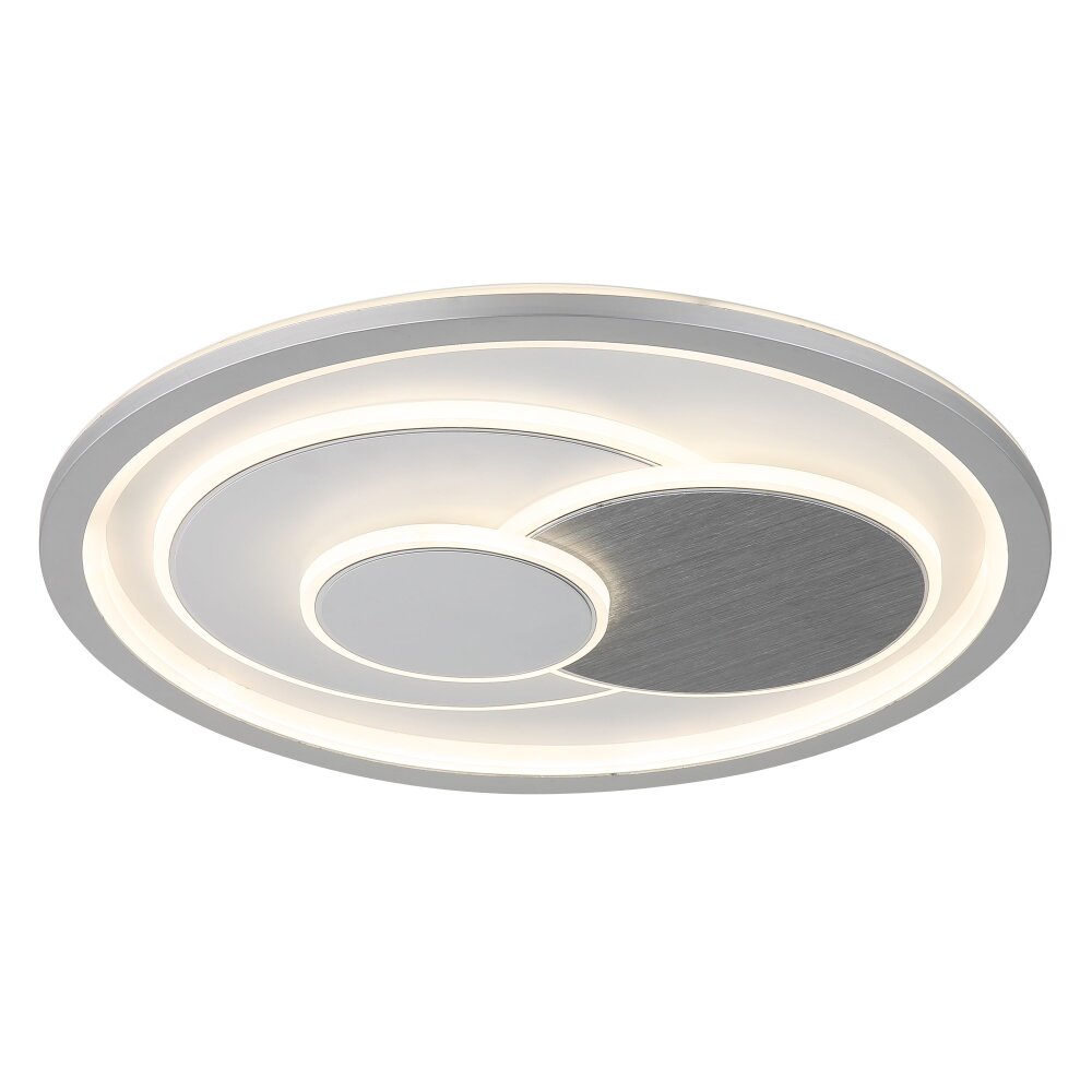 Ruiz Plafonnier Luminaires Globo Lighting LED Argenté, Blanc, 1 lumière main product photo