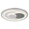 Ruiz Plafonnier Luminaires Globo Lighting LED Argenté, Blanc, 1 lumière