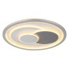 Ruiz Plafonnier Luminaires Globo Lighting LED Argenté, Blanc, 1 lumière