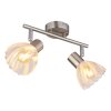 Zachery Plafonnier Luminaires Globo Lighting Nickel mat, 2 lumières