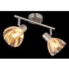 Zachery Plafonnier Luminaires Globo Lighting Nickel mat, 2 lumières