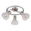 Zachery Plafonnier Luminaires Globo Lighting Nickel mat, 3 lumières
